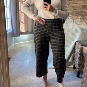 NWT j Jill Checked Pattern Easy Care Gaucho